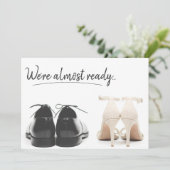 Save the Date Eenvoudig & Modern Kaart (Staand voorkant)