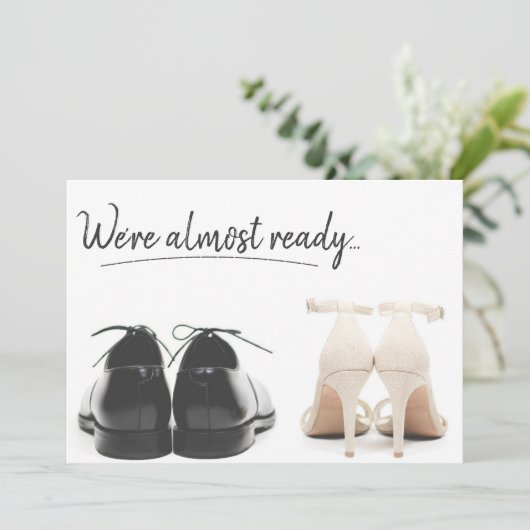 Save the Date Eenvoudig & Modern Kaart (Staand voorkant)