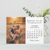 Save the Date | Eenvoudig vergaderrooster septembe Kaart (Staand voorkant)