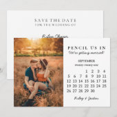 Save the Date | Eenvoudig vergaderrooster septembe Kaart (Voorkant / Achterkant)