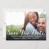 Save the date | Eenvoudige fotosjabloon Magnetische Uitnodiging (Voorkant)