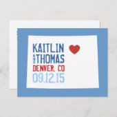 Save the Date - - Eindhoven Aankondigingskaart (Voorkant / Achterkant)