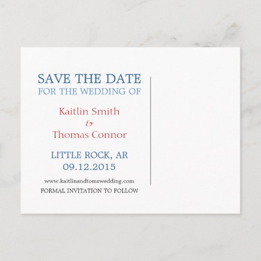 Save the Date - - Eindhoven Aankondigingskaart (Achterkant)