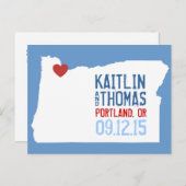 Save the Date -  - Eindhoven Aankondigingskaart (Voorkant / Achterkant)