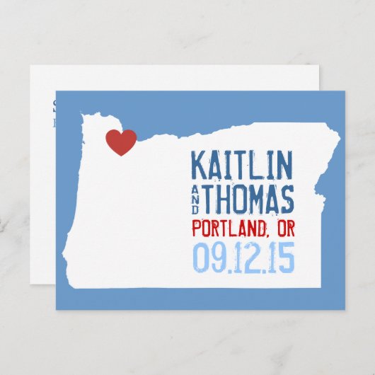 Save the Date - - Eindhoven Aankondigingskaart (Voorkant / Achterkant)