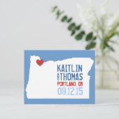 Save the Date -  - Eindhoven Aankondigingskaart (Staand voorkant)