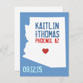 Save the Date -  - Eindhoven Aankondigingskaart (Voorkant / Achterkant)