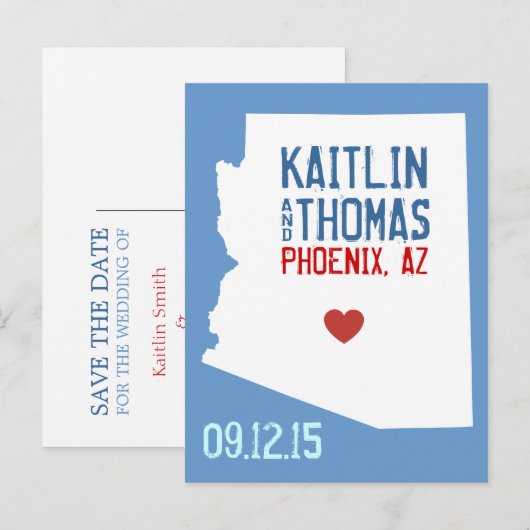 Save the Date -  - Eindhoven Aankondigingskaart (Voorkant / Achterkant)