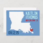 Save the Date -  - Eindhoven Aankondigingskaart (Voorkant / Achterkant)