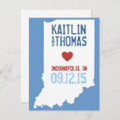 Save the Date -  - Eindhoven Aankondigingskaart (Voorkant / Achterkant)