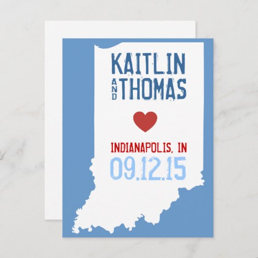 Save the Date -  - Eindhoven Aankondigingskaart (Voorkant / Achterkant)