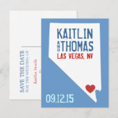 Save the Date -  - Eindhoven Aankondigingskaart (Voorkant / Achterkant)