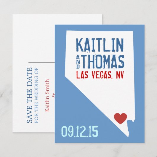 Save the Date -  - Eindhoven Aankondigingskaart (Voorkant / Achterkant)