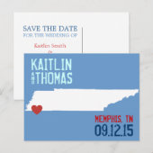 Save the Date -  - Eindhoven Aankondigingskaart (Voorkant / Achterkant)