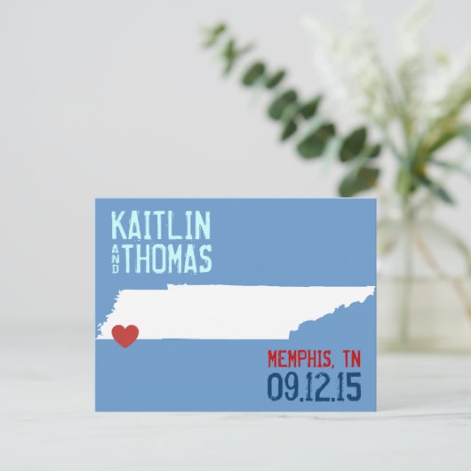 Save the Date - - Eindhoven Aankondigingskaart (Staand voorkant)