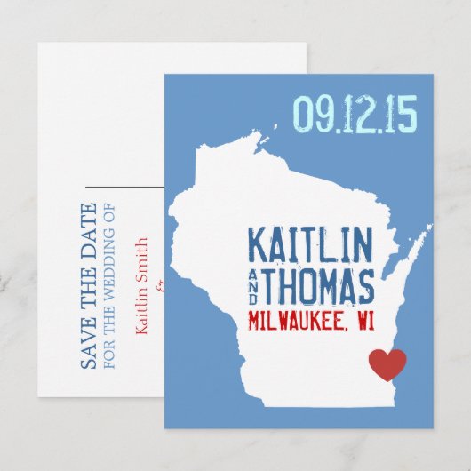 Save the Date -  - Eindhoven Aankondigingskaart (Voorkant / Achterkant)