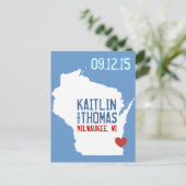 Save the Date -  - Eindhoven Aankondigingskaart (Staand voorkant)