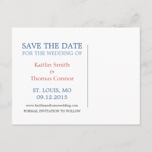 Save the Date -  - Eindhoven Aankondigingskaart (Achterkant)