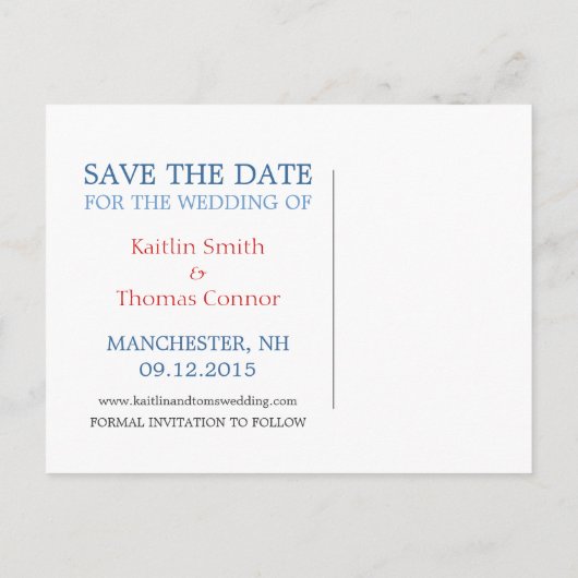 Save the Date - - Eindhoven Aankondigingskaart (Achterkant)