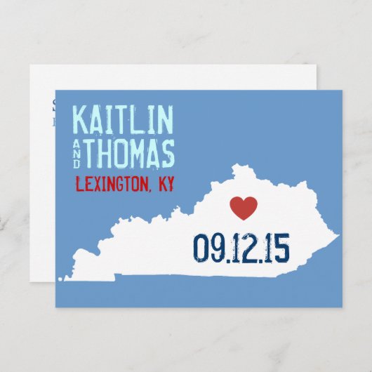 Save the Date -  - Eindhoven Aankondigingskaart (Voorkant / Achterkant)