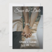 Save the Date – Elegant Wedding Invitation Design Kaart (Voorkant)