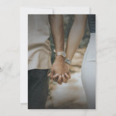 Save the Date – Elegant Wedding Invitation Design Kaart (Achterkant)