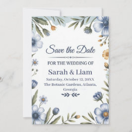 "Save the Date" Elegant Wedding Invitation Kaart