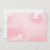 SAVE THE DATE elegante gedempte roze waterverf (Achterkant)