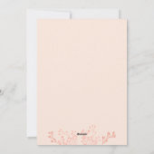 Save the Date – Elegante Roze Bloemen Fotobruiloft Feestdagenkaart (Achterkant)