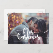 Save the Date en Español, Spaans Save the Date Aankondigingskaart (Voorkant / Achterkant)