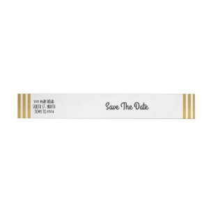 Save The Date Envelope Wrap Gatsby Art Deco jaren  Omwikkelbaar Adreslabel
