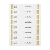 Save The Date Envelope Wrap Gatsby Art Deco jaren  Omwikkelbaar Adreslabel (Vel)
