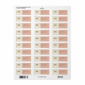 Save the date etiket (Full Sheet)