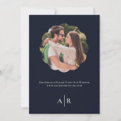 Save the Date Eucalyptus Watercolor Wedding  Kaart (Achterkant)