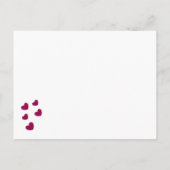 Save the date. Explosie van de harten A11 Aankondigingskaart (Achterkant)