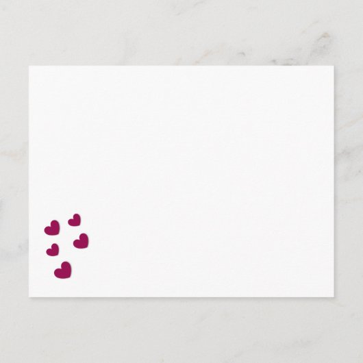 Save the date. Explosie van de harten A11 Aankondigingskaart (Achterkant)