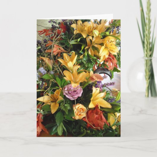 Save-the-Date/Fall Wedding Bouquet Aankondiging (Voorkant)