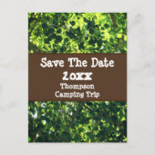 Save the Date Familie Camping Trip Verlaat Reunion Briefkaart (Voorkant)