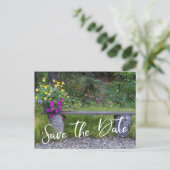 Save the Date Familie Reünie Vervangbare Foto Briefkaart (Staand voorkant)