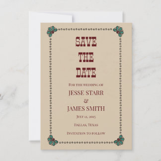 Save The Date Flat Announcement Card Aankondiging