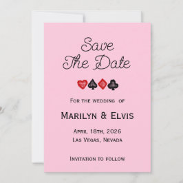 Save The Date Flat Announcement Card Aankondiging