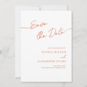 Save The Date Flat Kaart voor een Boho Chic bruilo (Voorkant)