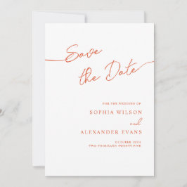 Save The Date Flat Kaart voor een Boho Chic bruilo