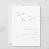 Save The Date Flat Kaart voor een Boho Chic bruilo (Voorkant)