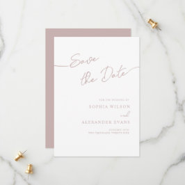 Save The Date Flat Kaart voor een Boho Chic bruilo
