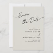 Save The Date Flat Kaart voor een Boho Chic bruilo (Voorkant)