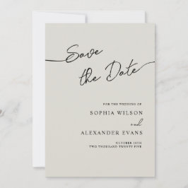 Save The Date Flat Kaart voor een Boho Chic bruilo