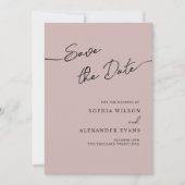 Save The Date Flat Kaart voor een Boho Chic bruilo (Voorkant)