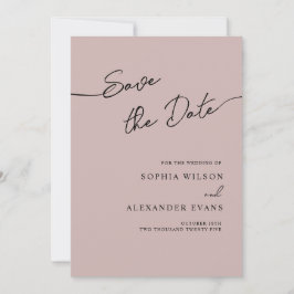 Save The Date Flat Kaart voor een Boho Chic bruilo