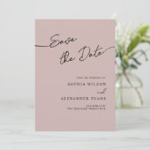 Save The Date Flat Kaart voor een Boho Chic bruilo (Staand voorkant)